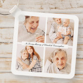 Gedächtnis im Gedächtnis Moderne Elegante 4 Fotos Schlüsselanhänger