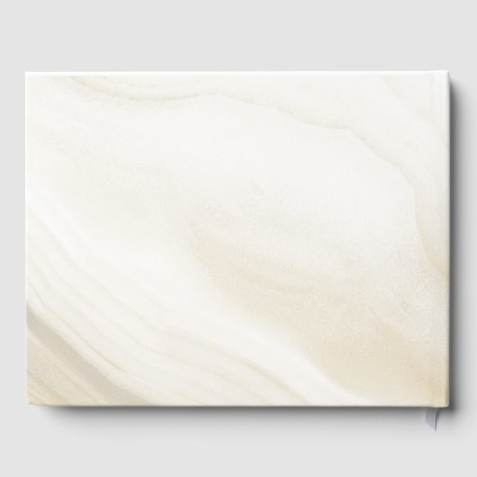 Gedächtnis "In Love Memory" Marmor, Beige Gästebuch (Rückseite)