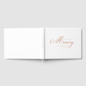 Gedächtnis "in Love Memory" weiß Gästebuch (Voll)