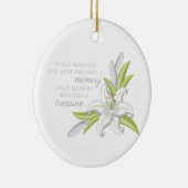 Gedächtnis-Lilie Keramik Ornament (Rechts)