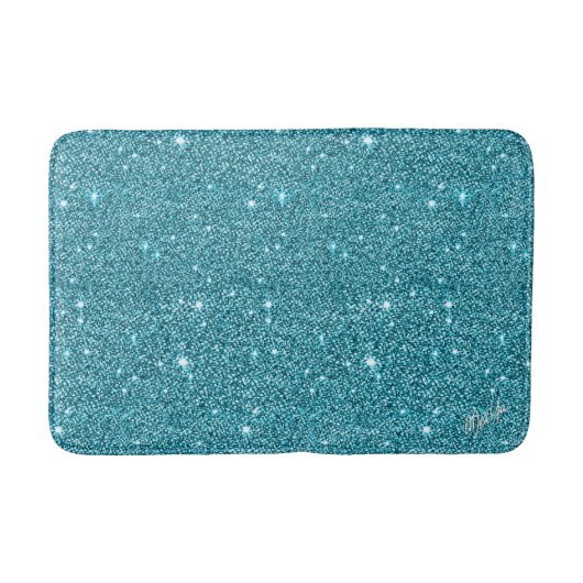 Gedächtnis-Schaum-Aqua-Glitzer-mittlere Bad-Matte Badematte (Vorderseite)