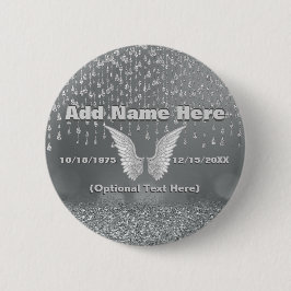 Gedächtnis - Silberreißen Button