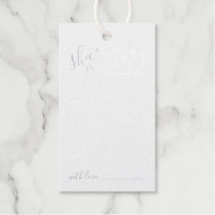 'Gedächtnis teilen' Modernes Script-Hochzeitssilbe Geschenkanhänger