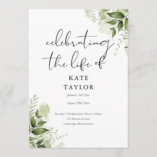 Gedächtnis Trauerfeier Programm  (Vorderseite)