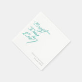 Gedächtnis und Chic: Beste Hochzeit am Tag Serviette (Ecke)