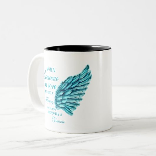 Gedächtnis wird Schatz Zweifarbige Tasse (Vorderseite Links)