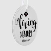 Gedächtnisbaum-Gedächtnisbaum-Foto Ornament (Vorderseite)