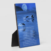 Gedächtnisbeerdigung auf See oder See Lover Spirit Fotoplatte (Seite)