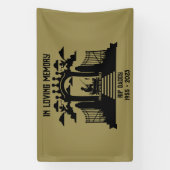Gedächtnisbeerdigung Banner (Vertikal)