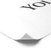 Gedächtnisbeerdigung Foto Bereavement Beileid Poster (Ecke)