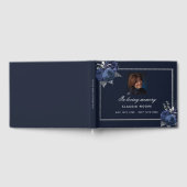 Gedächtnisbeerdigung Gedächtnis blauen Foto Gästebuch (Voll)