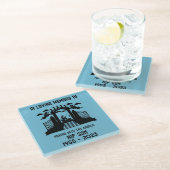 Gedächtnisbeerdigung Glasuntersetzer (Schrägansicht)