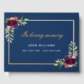 Gedächtnisbeerdigung in der liebenden Gedächtnisbl Gästebuch (Vorderseite)