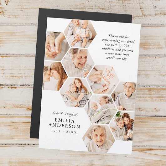 Gedächtnisbeerdigung Moderne, einfache 10-Foto-Kar Magnetkarte