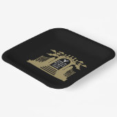 Gedächtnisbeerdigung Pappteller (Gewinkelt)