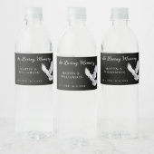 Gedächtnisbeerdigung Taube in liebenden Gedächtnis Wasserflaschenetikett (Flaschen)