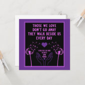 Gedächtnisbelag und Foto-Loss-Druck Karte (Vorderseite/Rückseite Beispiel)