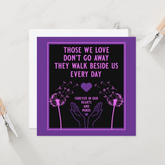 Gedächtnisbelag und Foto-Loss-Druck Karte (Vorderseite/Rückseite Beispiel)