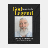 Gedächtnisblanket im Foto für das liebende Gedächt Fleecedecke (Vorderseite)