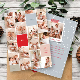 Gedächtnisblöcke Minimalistisch 18 Foto Moderner U Feiertagskarte