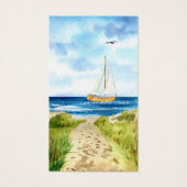 Gedächtnisbootkarte Beileid Beerdigungskarte (Vorderseite)