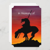 Gedächtnisdienst bittet den Ersten VN um Unterstüt Einladung (Vorne/Hinten)