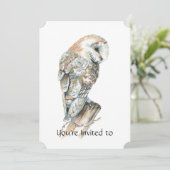 Gedächtnisdienst einladen Wasserfarbenauge Einladung (Stehend Vorderseite)