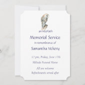 Gedächtnisdienst einladen Wasserfarbenauge Einladung (Rückseite)