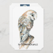 Gedächtnisdienst einladen Wasserfarbenauge Einladung (Vorne/Hinten)