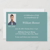 Gedächtnisdienst Einladung Necked Pheasant (Rückseite)