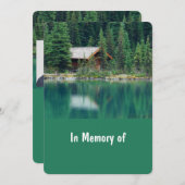 Gedächtnisdienst Einladung Schöne Seehütte (Vorne/Hinten)