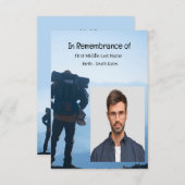 Gedächtnisdienst Einladung Wandern Abenteuer (Vorne/Hinten)