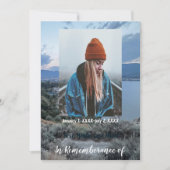 Gedächtnisdienst Einladung Wüstengebirge (Vorderseite)