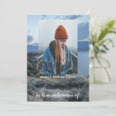 Gedächtnisdienst Einladung Wüstengebirge (Stehend Vorderseite)