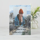 Gedächtnisdienst Einladung Wüstenwanderung (Stehend Vorderseite)