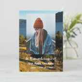 Gedächtnisdienst - Einladung zum Besuch des Lago M (Stehend Vorderseite)