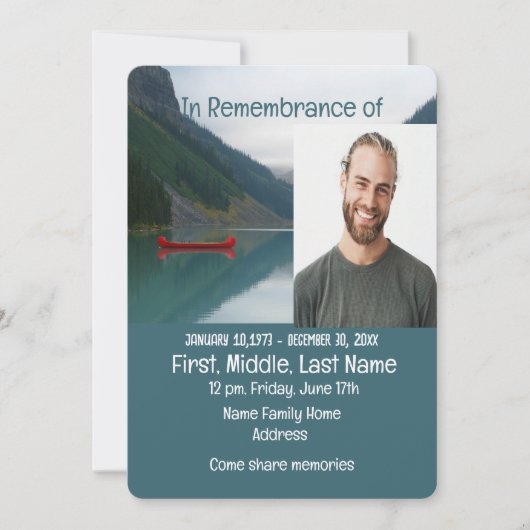 Gedächtnisdienst Einladung zum Roten Kanal (Vorderseite)