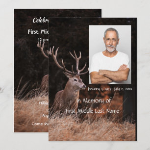 Gedächtnisdienst Einladung zum Stag Hirsch Outdoor