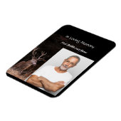 Gedächtnisdienst Einladung zum Stag Hirsch Outdoor Magnet (Linke Seite)