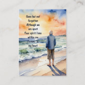 Gedächtnisdienst Einladung zum Strandparadies (Rückseite)