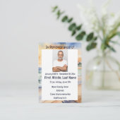 Gedächtnisdienst Einladung zum Strandparadies (Stehend Vorderseite)