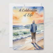 Gedächtnisdienst Einladung zum Strandparadies (Rückseite)