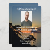 Gedächtnisdienst: Einladung zum Sunset Water (Vorne/Hinten)