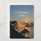 Gedächtnisdienst: Einladung zum Sunset Water (Rückseite)