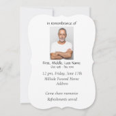 Gedächtnisdienst Einladung zum Trauerngel (Rückseite)