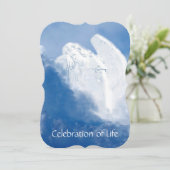 Gedächtnisdienst Einladung zum Trauerngel (Stehend Vorderseite)