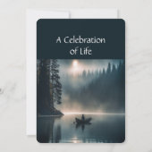 Gedächtnisdienst: Kanufahren einladen Einladung (Rückseite)