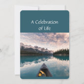 Gedächtnisdienst: Kanufahren einladen Einladung (Rückseite)