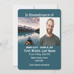 Gedächtnisdienst: Kanufahren einladen Einladung