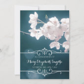 Gedächtnisdienst Kirschblüten Sakura Blume Einladung (Vorderseite)